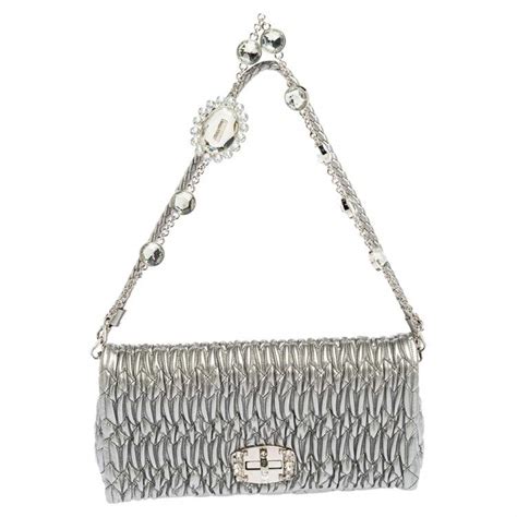 miu miu clutch silber|where to buy miu michu.